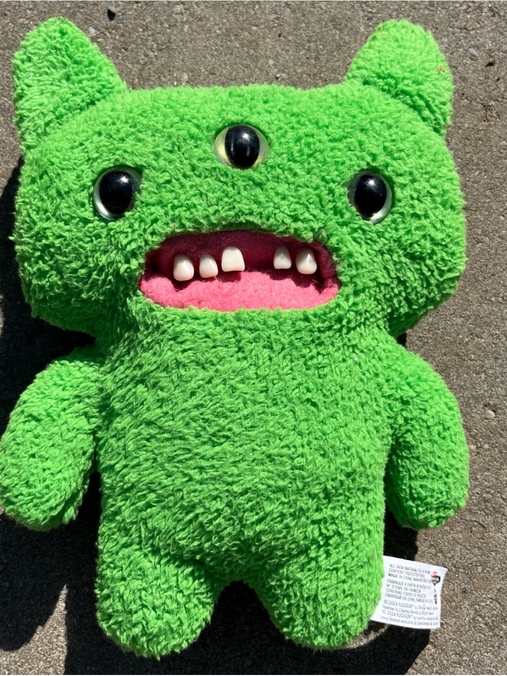 Fuggler Funny Ugly Monster FuggGlow Edition Green Reek-O Glow in Dark